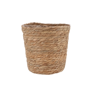 Seagrass Straw Basket Pot Brown 22x22cm