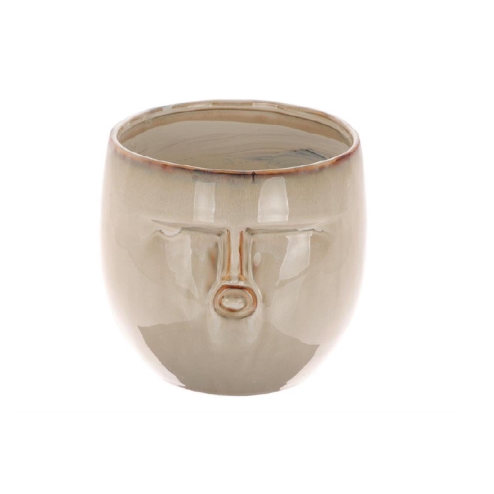 <h4>Ceramics Pot face d15.5/14*13cm</h4>