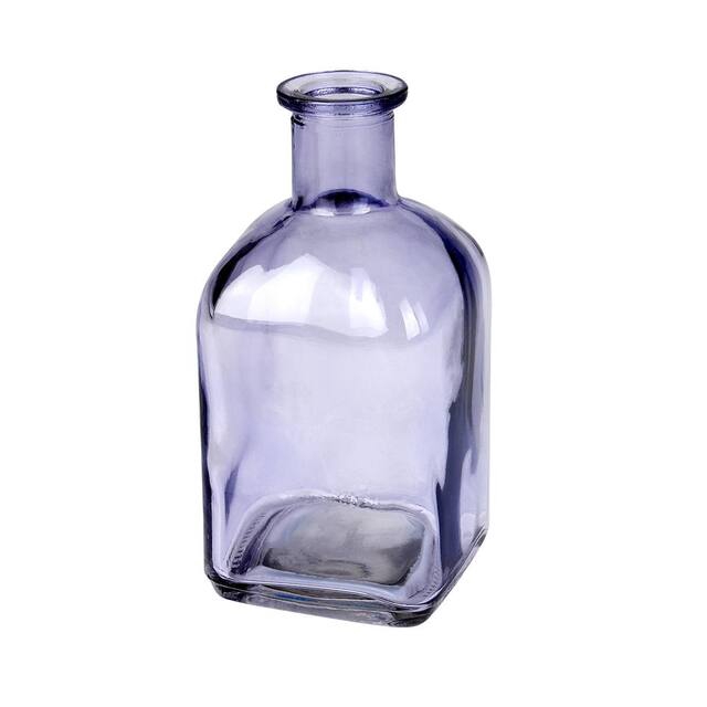 <h4>Vase Bamako glass L6,5xW6,5xH13cm purple transpare</h4>