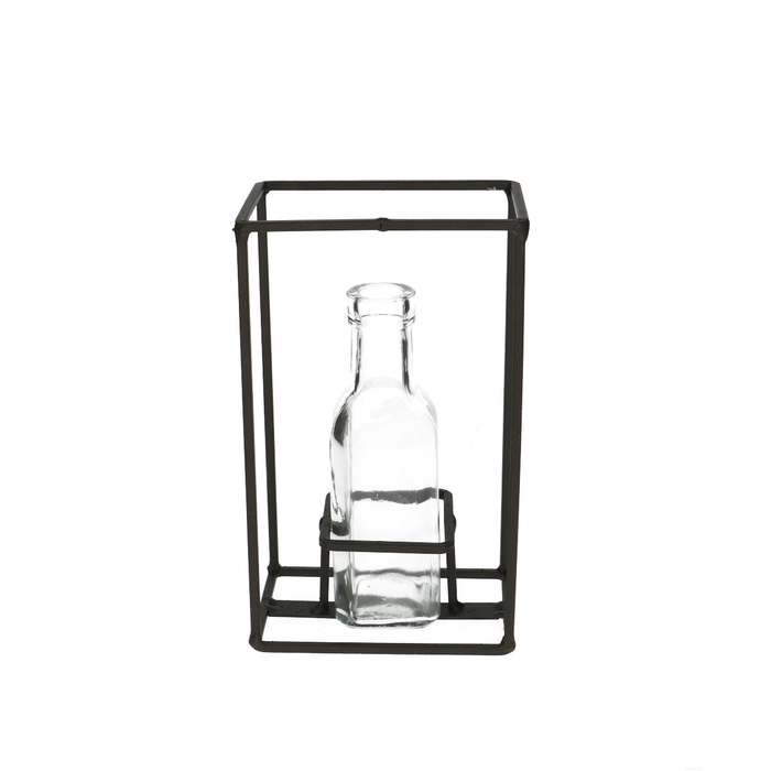 <h4>Glass Rack+1bottle d03/5*16cm</h4>