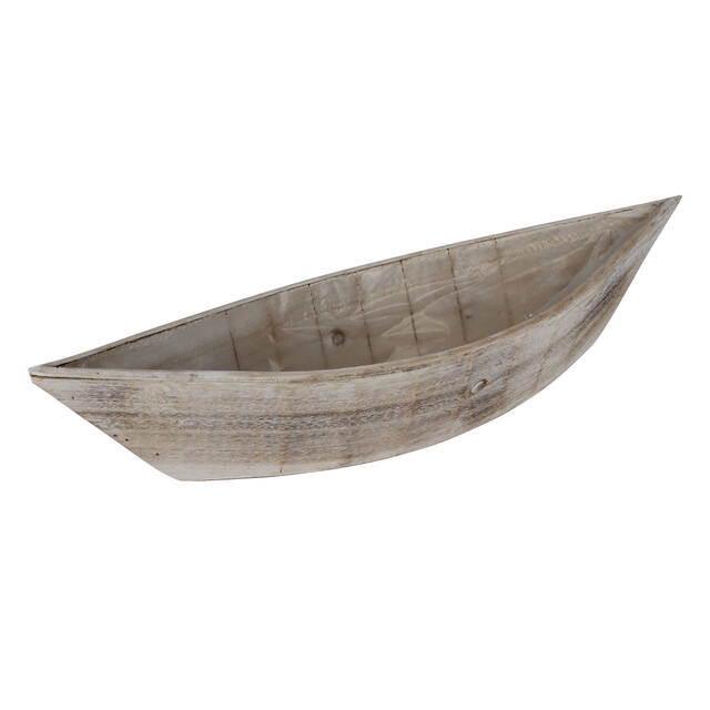 Boat wood 56x17x11,5cm brown