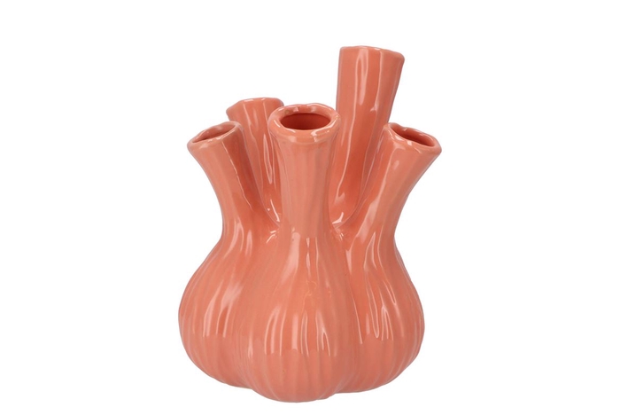 Aglio Shiny Old Pink Vase 20x25cm