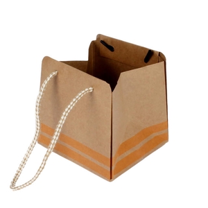 Bag Sporty carton 12,5x11,5xH12,5cm orange