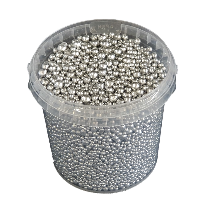 <h4>Terracotta pearls 1 ltr bucket Silver</h4>