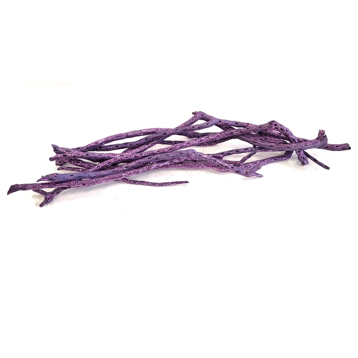 <h4>Sola Siva Stick 40cm 10 pc in poly Purple + Glitter</h4>