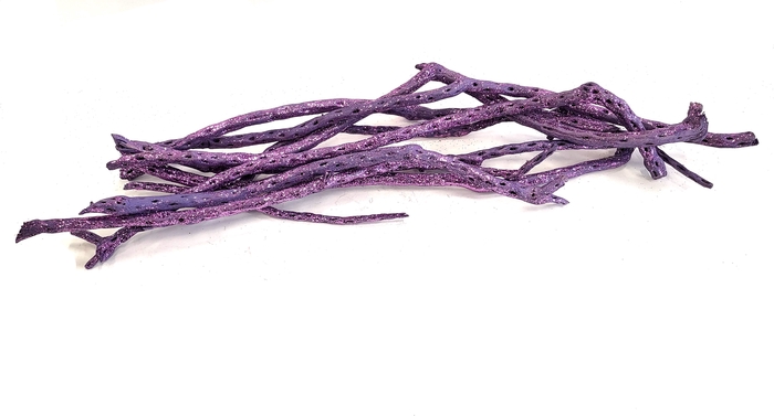 Sola Siva Stick 40cm 10 pc in poly Purple + Glitter