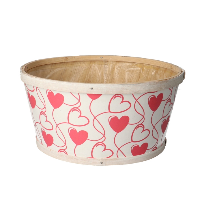 <h4>Mothersday Wood Hearts tray d22*11cm</h4>