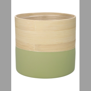 DF00-710830876 - Pot Mambu cylinder d20xh19.5 natural/olive