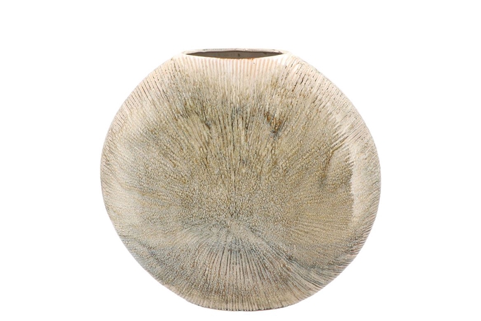 <h4>Jada Green Oval Vase Active Glaze 23x7cm</h4>