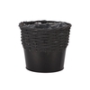 Wicker Basket Pot + Zinc Black 20x18cm Nm