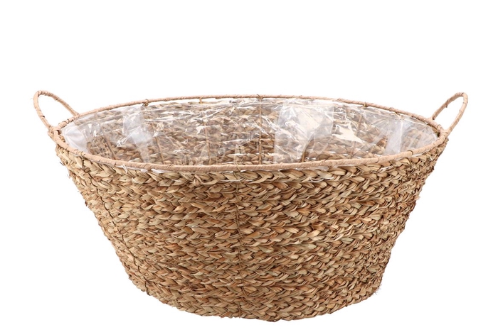 <h4>Seagrass Levi Bowl Basket Natural 40x18cm</h4>