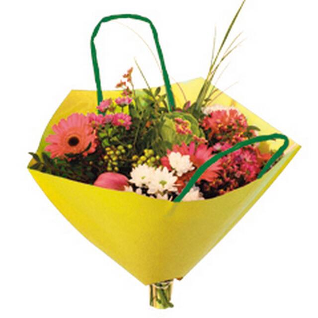 <h4>Bouquetbag Bro-lux 35x35cm paper yellow</h4>