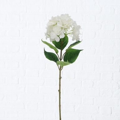 Zijde, Hydrangea, H 84 cm, 1 ass, White