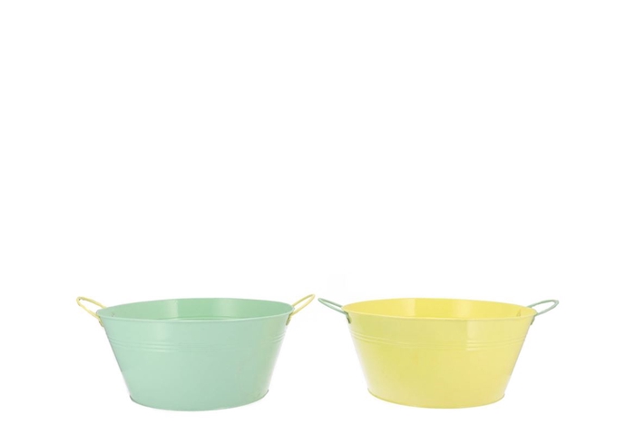 <h4>Zinc Basic Pastel Green/yellow Ears Bowl 25x12cm</h4>