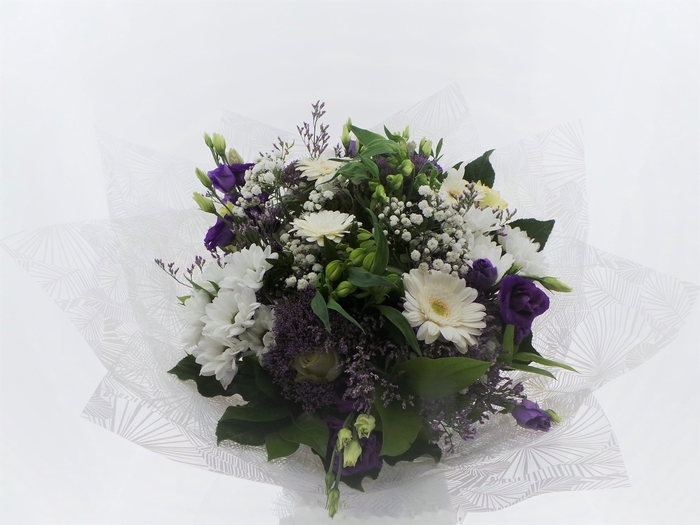 <h4>1 Bouquet Large White / Blue</h4>