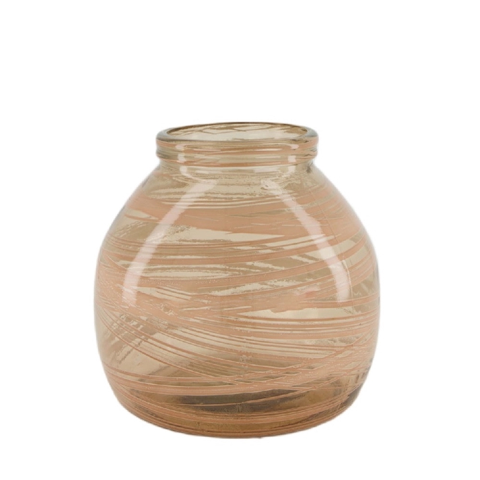 <h4>Glass Anne vase recycled d21*20cm</h4>