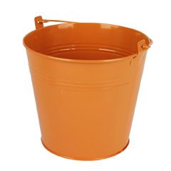 Bucket Sevilla zinc Ø17,8xH15,8cm ES17 orange