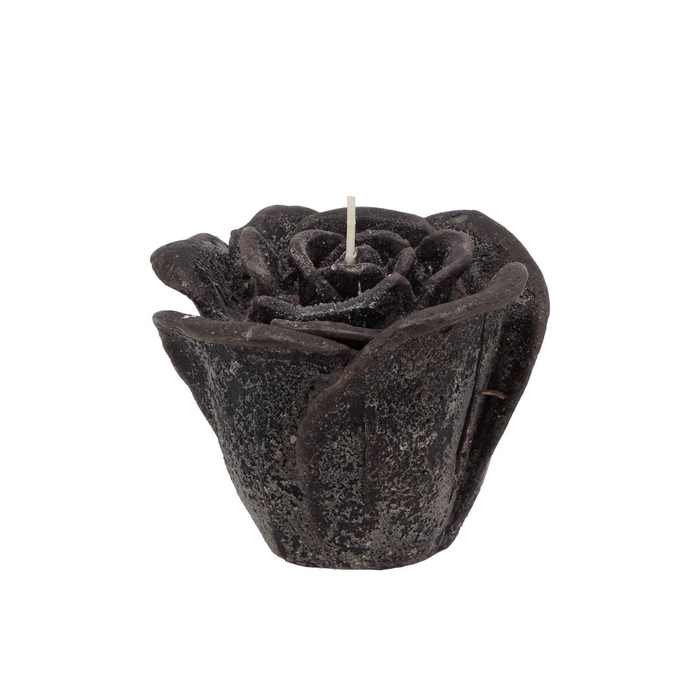 <h4>Candle Roos Black 11x9cm</h4>