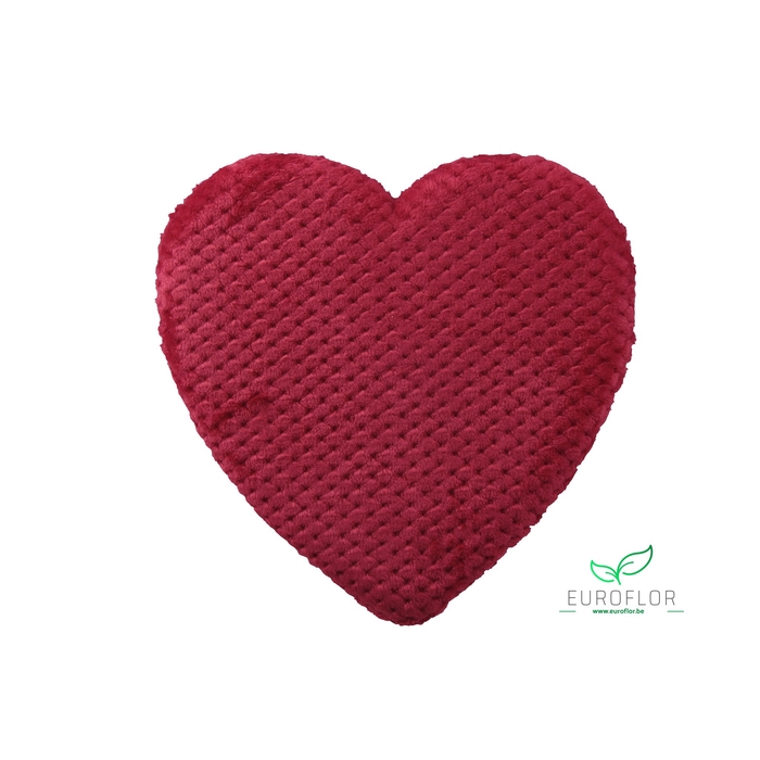 <h4>HEART FABRIC HANGING RED 30CM</h4>