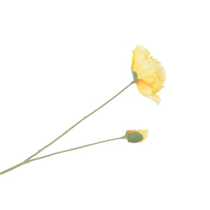 Silk Poppy Yellow 70cm
