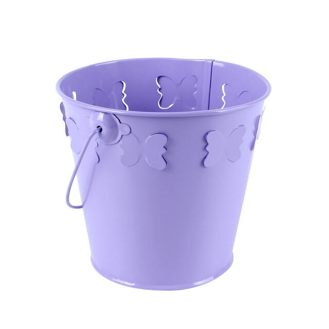 <h4>Bucket Madrid zinc Ø11,5xH9cm- ES 10,5 lilac gloss</h4>