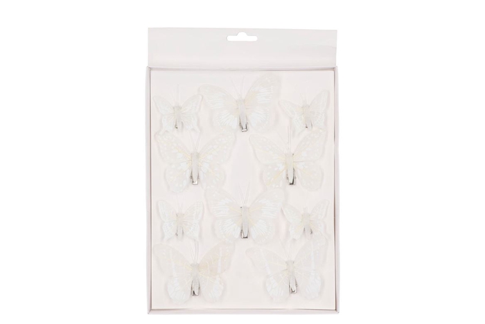 <h4>Stick-ins Butterfly On Clip White 5x8cm Mix Set Of 10</h4>