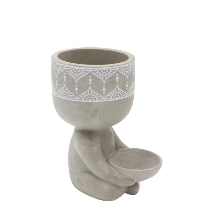 <h4>Ceramics Boeddha pot d7.5*12cm</h4>