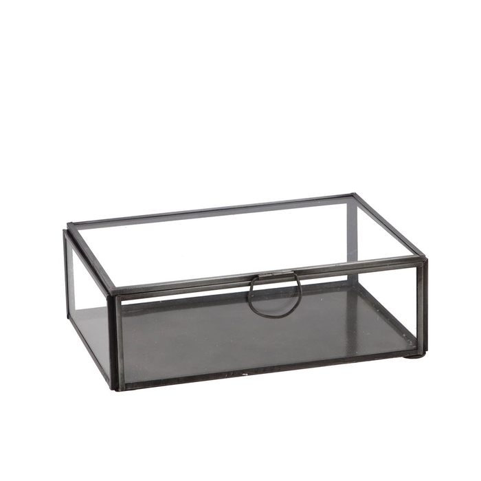 <h4>Amber Box Glas Black 18x12x6cm P/1</h4>