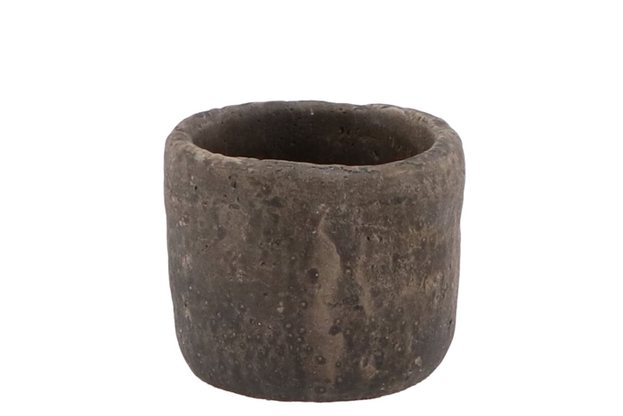 <h4>Iron Stone Grey Pot 9x8cm</h4>