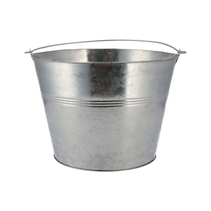 Zinc Basic Natural Bucket 27x20cm