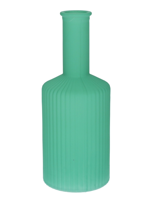 <h4>DF02-665461900 - Vase Caro lines neck d3.7/8.2xh20.5 turquoise matt</h4>