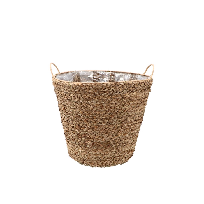 <h4>Seagrass Levi Basket Pot Natural 22x21cm</h4>
