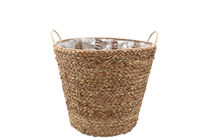 <h4>Seagrass Levi Basket Pot Natural 22x21cm</h4>