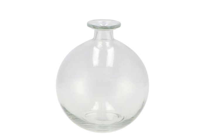 <h4>Dry glass clear bottle sphere shaded 13x15cm</h4>