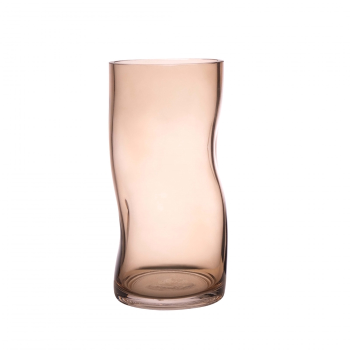 <h4>Glass vase dented d12 5 20cm</h4>