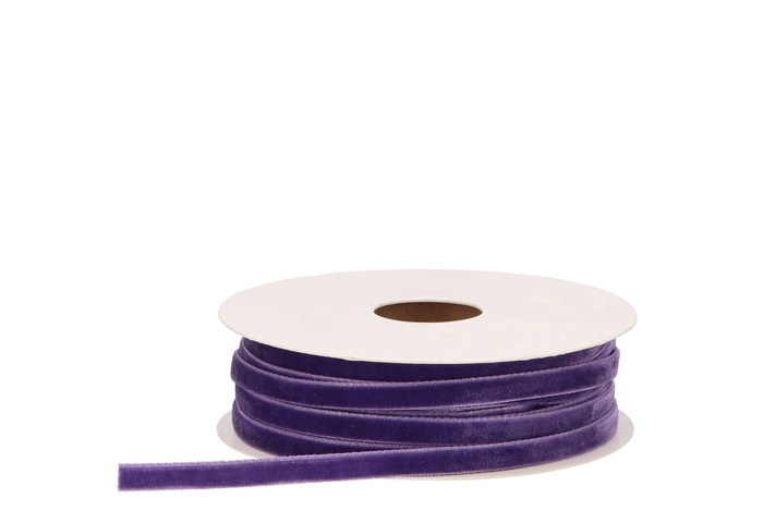 <h4>Ribbon Velvety (nr.35) Purple 20mx6mm</h4>