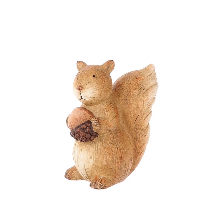 <h4>Autumn Deco squirrel 16.5*9.5*19cm</h4>