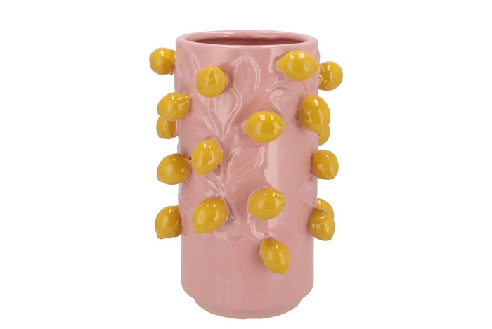 <h4>Fruit Lemon Light Pink Cilinder 21x31cm</h4>