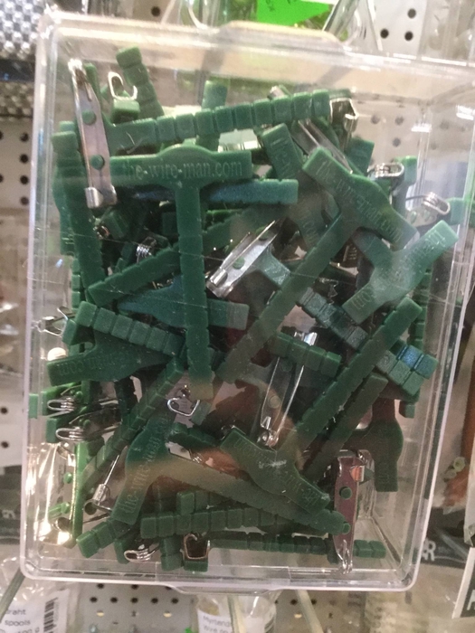 Knaphuls clips, grøn
