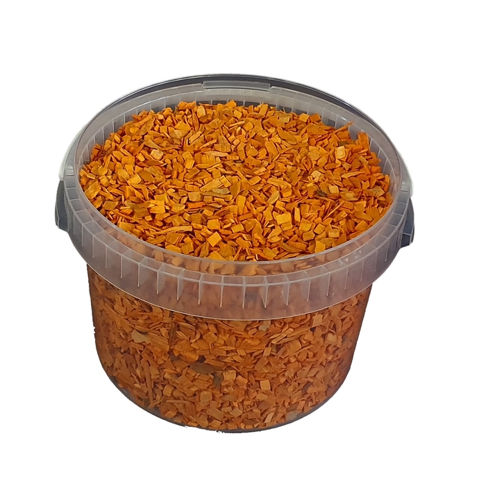 Wood chips 3 ltr bucket Orange