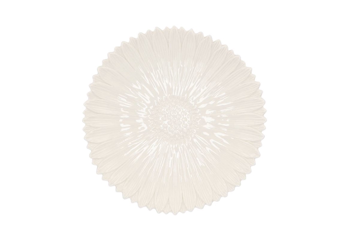 Bloom Daisy Plate White 24x24x4cm