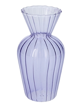 <h4>DF02-665292500 - Vase Swirl d6.2/7.4xh14 lilac</h4>