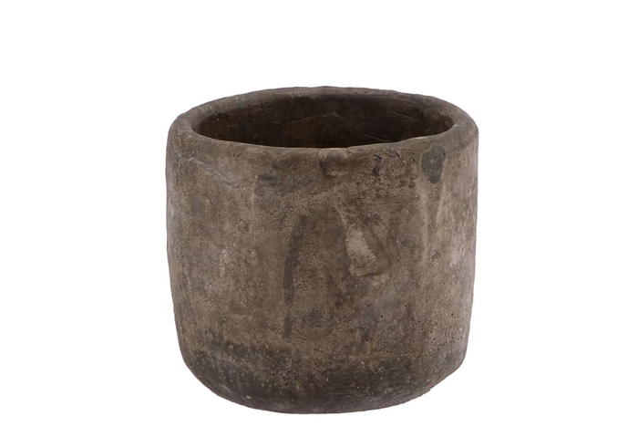 Iron Stone Grey Pot 12x11cm