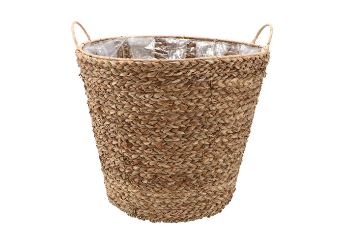 <h4>Seagrass Levi Basket Pot Natural 33x29cm</h4>
