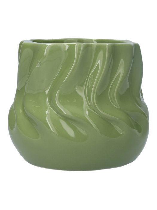 <h4>DF03-710612847 - Pot Twister d14.2/16.5xh13.4 green</h4>