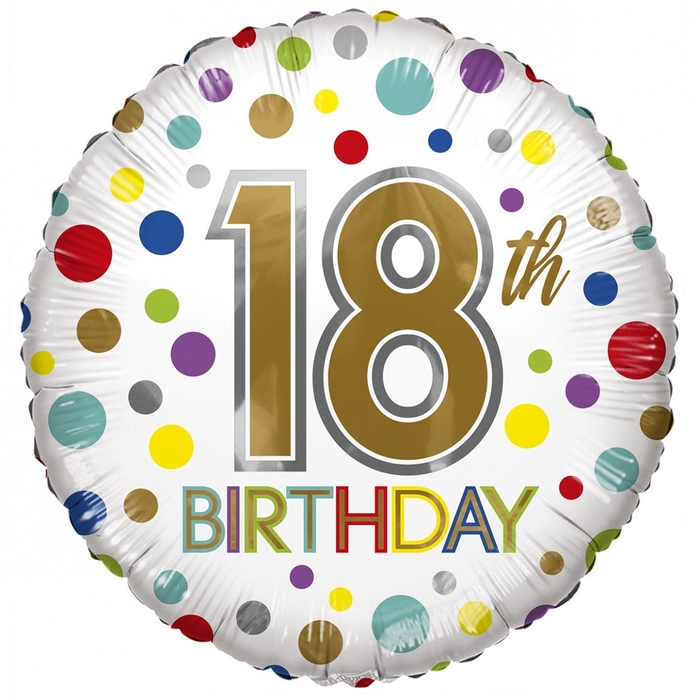 <h4>Party! Balloon Eco Birthday 18 45cm</h4>