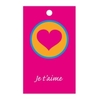 Flower cards  ma -Je t´aime- package  20 pieces