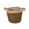 Tripoli Basket Pot Mustard 20x18cm Nm