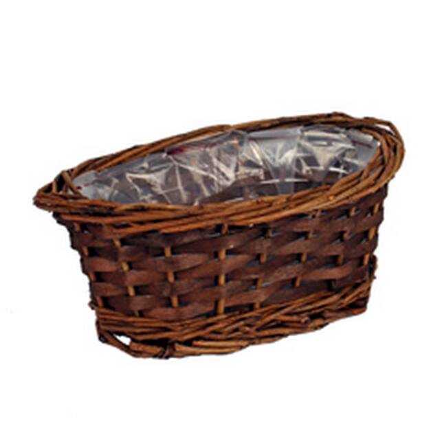Basket Kioto woodbar L20xW12xH7,5cm brown