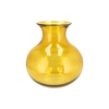 Mira Yellow Glass Cone Neck Sphere Vase 32x32x32cm
